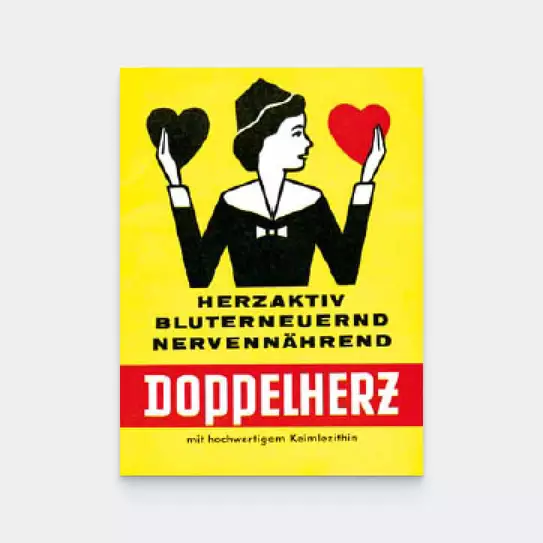 Historisches Plakat Doppelherz